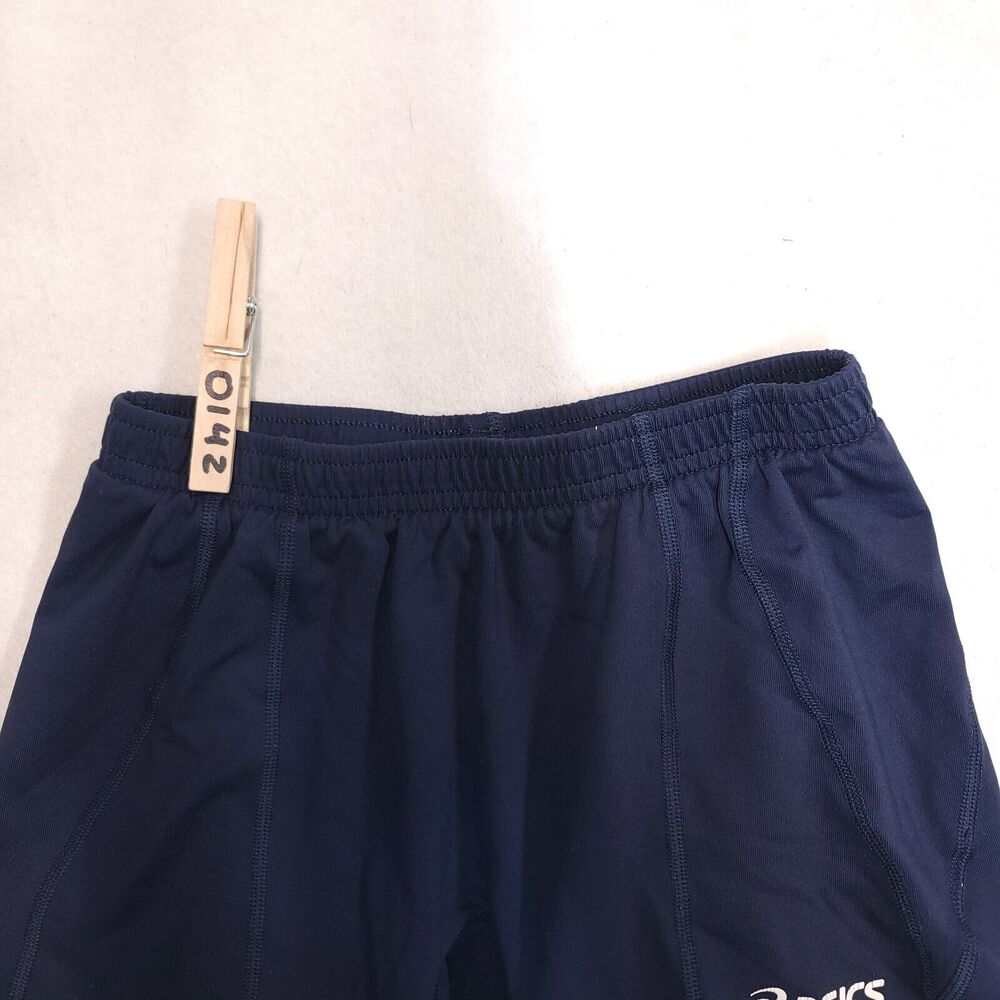 Asics Athletic Running Pull On Shorts Youth Boys Size Small S Blue